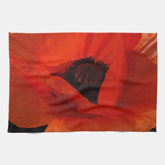 Linge De Cuisine Coquelicot Macro (Horizontal)