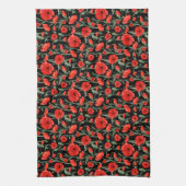 Linge De Cuisine Coquelicot rouge (Vertical)