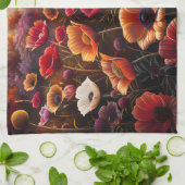 Linge De Cuisine Coquelicots Colorés (Plié)