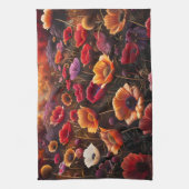 Linge De Cuisine Coquelicots Colorés (Vertical)