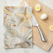 Linge De Cuisine Coques de mer (Quart Plié)