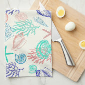 Linge De Cuisine Coques multicolores (Quart Plié)