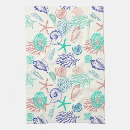 Linge De Cuisine Coques multicolores (Vertical)