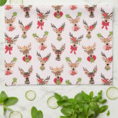 Linge De Cuisine Coquette Christmas Preppy Reindeer (Plié)