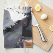 Linge De Cuisine Coquillage rayé (Quart Plié)