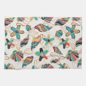 Linge De Cuisine Coquillages colorés motif moderne (Horizontal)