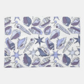 Linge De Cuisine Coquillages de Lavendar (Horizontal)