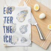 Linge De Cuisine Coquillages de plage côtière (Quart Plié)