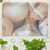 Linge De Cuisine Coquillages d'été ensoleillés, Sea Shells Beach Lo (Plié)