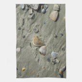 Linge De Cuisine Coquillages Et Sable (Vertical)