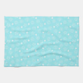Linge De Cuisine Coquillages et Starfish Motif bleu clair (Horizontal)