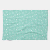 Linge De Cuisine Coquillages et Starfish Motif Turquoise (Horizontal)
