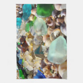 Linge De Cuisine Coquilles bleues faites sur commande de Seaglass (Vertical)