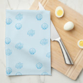 Linge De Cuisine Coquilles Saint-Jacques Contour Minimalisme (Quart Plié)