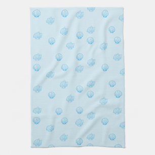 Linge De Cuisine Coquilles Saint-Jacques Contour Minimalisme