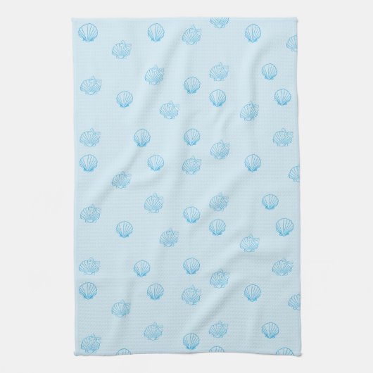 Linge De Cuisine Coquilles Saint-Jacques Contour Minimalisme (Vertical)