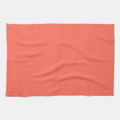 Linge De Cuisine Corail clair solide (Horizontal)