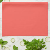 Linge De Cuisine Corail (couleur solide) (Plié)