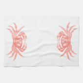 Linge De Cuisine Corail de style d'artisan d'impression de bois de (Horizontal)