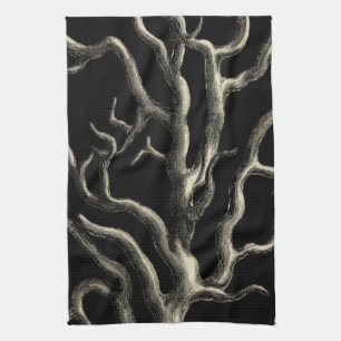 Linge De Cuisine Corail noir et bronzage
