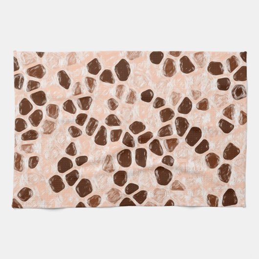 Linge De Cuisine Corail rose Brown (Horizontal)