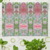 Linge De Cuisine Corail Vert et beurre jaune (Plié)