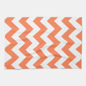 Linge De Cuisine Coral Bold Chevron (Horizontal)