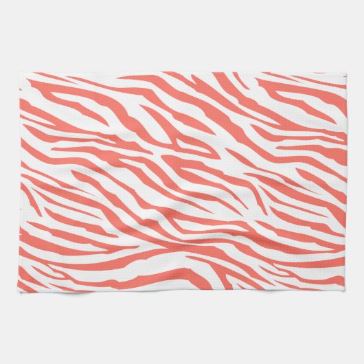 Linge De Cuisine Coral Zebra (Horizontal)