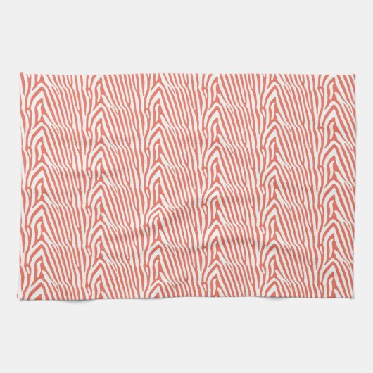 LINGE DE CUISINE CORAL ZEBRA STRIPES (Horizontal)