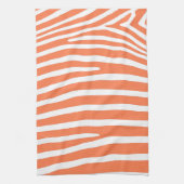Linge De Cuisine Coral Zebra Stripes (Vertical)