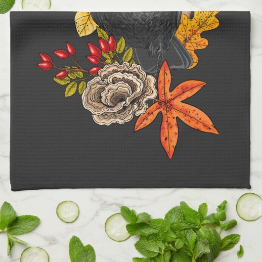 Linge De Cuisine Corbeau (Plié)