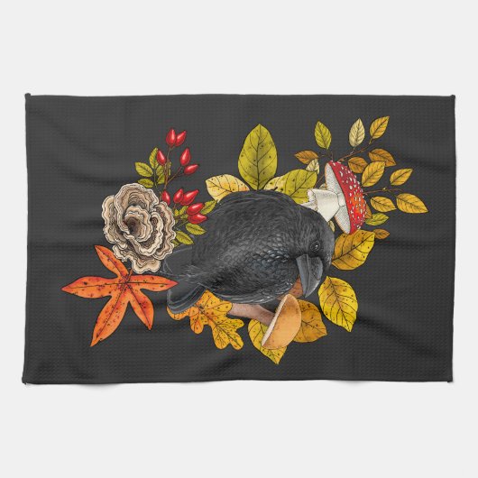 Linge De Cuisine Corbeau (Horizontal)