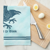 Linge De Cuisine Corbeau bleu dansant (Quart Plié)
