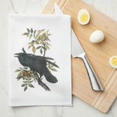 Linge De Cuisine Corbeau commun par Audubon (Quart Plié)