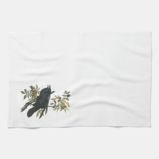 Linge De Cuisine Corbeau commun par Audubon (Horizontal)