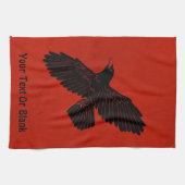 Linge De Cuisine Corbeau rouge (Horizontal)