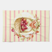 Linge De Cuisine Corbeille de pommes rouges Ferme (Horizontal)