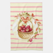 Linge De Cuisine Corbeille de pommes rouges Ferme (Vertical)