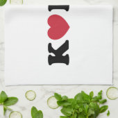 Linge De Cuisine Corée amour coeur (Plié)