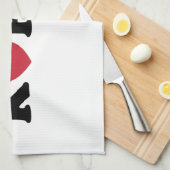 Linge De Cuisine Corée amour coeur (Quart Plié)