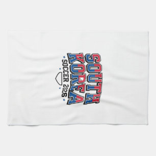 Linge De Cuisine Corée du Sud Football 2026 Football Gras Typogr Pa