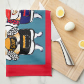 LINGE DE CUISINE CORGI (Quart Plié)