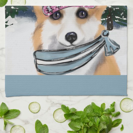 LINGE DE CUISINE CORGI (Plié)