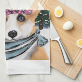 LINGE DE CUISINE CORGI    (Quart Plié)