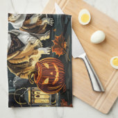 Linge De Cuisine Corgi Halloween Épouvantable (Quart Plié)