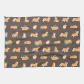 Linge De Cuisine Corgi joyeux (Horizontal)