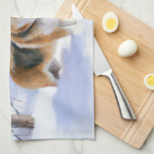 Linge De Cuisine Corgi laisse neiger Noël (Quart Plié)