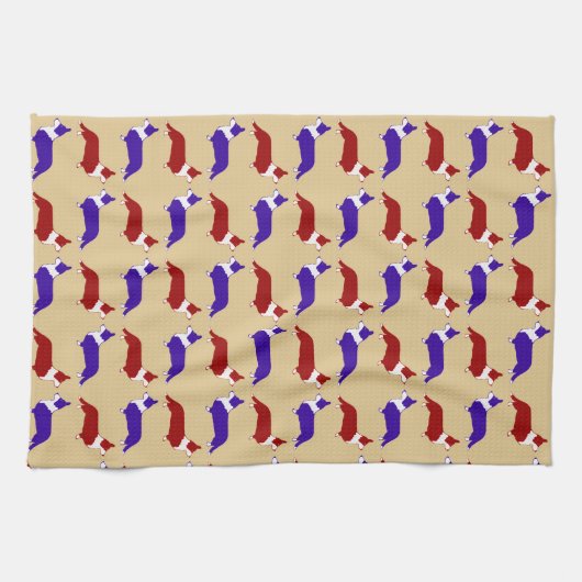 Linge De Cuisine Corgi multi-cardigan (Horizontal)