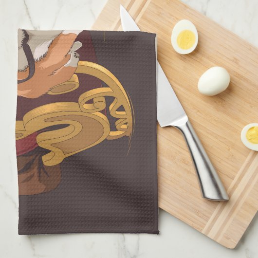 Linge De Cuisine Corgis de Noël (Quart Plié)