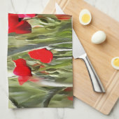 Linge De Cuisine Corn Poppies (Quart Plié)